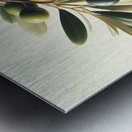 Olive oil on branch food 7 Metal print