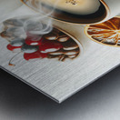 steaming coffee food 13 Metal print