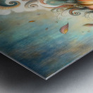 308 Mixed madia painting of a whimsical sea shell Metal print