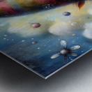 399 Mixed media painting of a whimsical nome Metal print