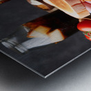 34 Sandwich bread tomato lettuce and yellow chees Metal print