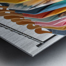 35 Colorful T Shirts Hanging on Clothes Rack Metal print