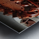 233 Chocolate cake with red berries and fruitscho Metal print