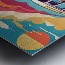 hippie van Metal print