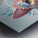 floral cat Metal print