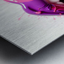 Lips and fluids Metal print