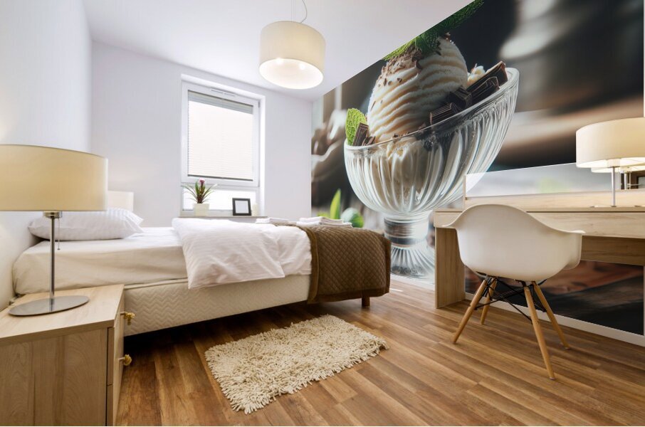 Vanilla ice cream 10 Mural print