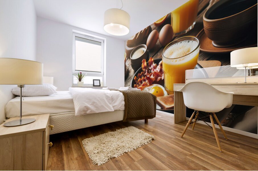 American breakfast 13 Mural print