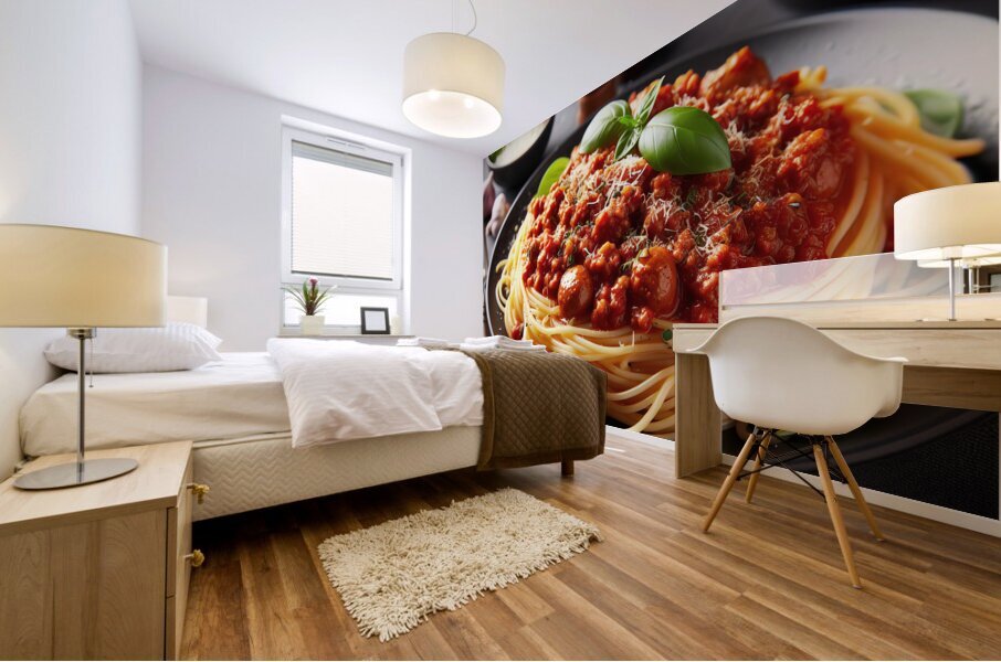 spaguetti bolognesa 13 Mural print