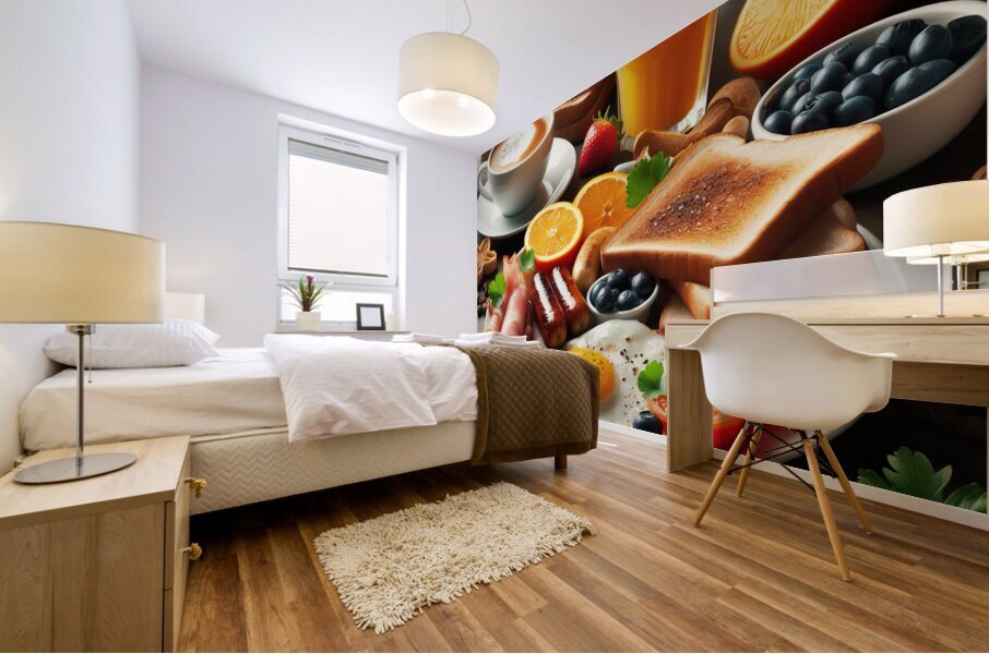 English breakfast 17 Mural print