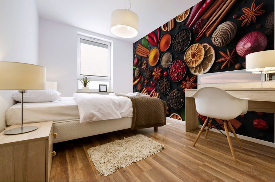 spices table food 15 Mural print