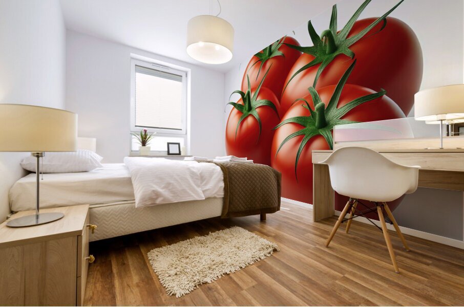 Tomatoes food photography 1 Mural print