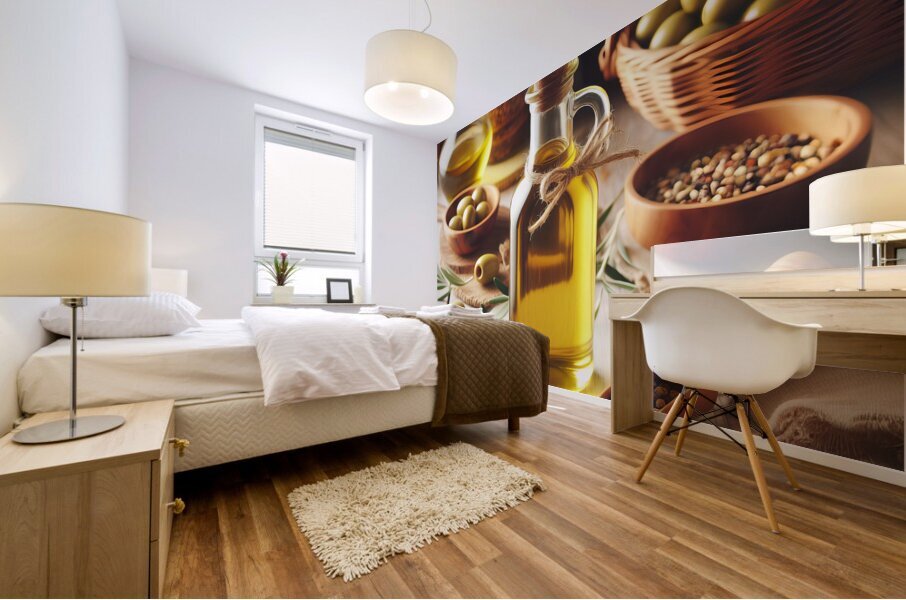 olive oil Spanish oil Mediterranean diet liquid g 1717086919.1231 Mural print