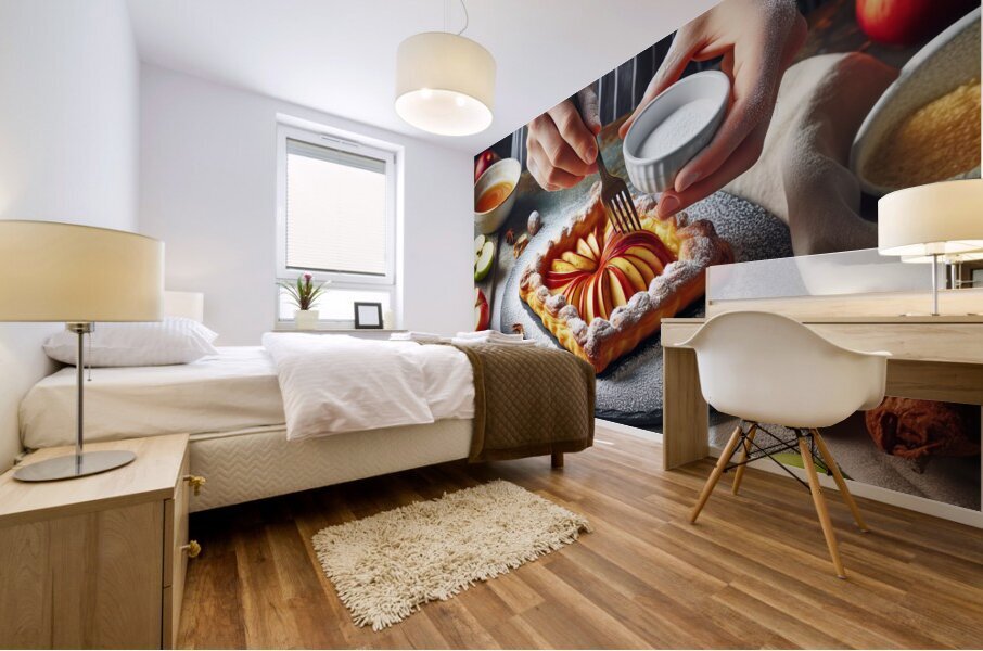 apple pie food 5 Mural print