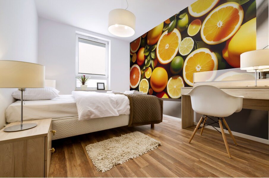 208 citrus banner Mural print
