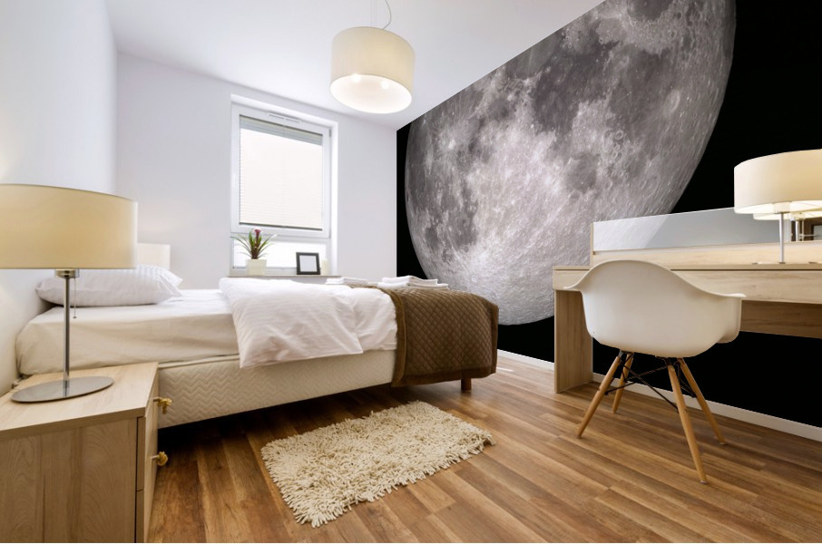 Moon-Nasa poster Mural print