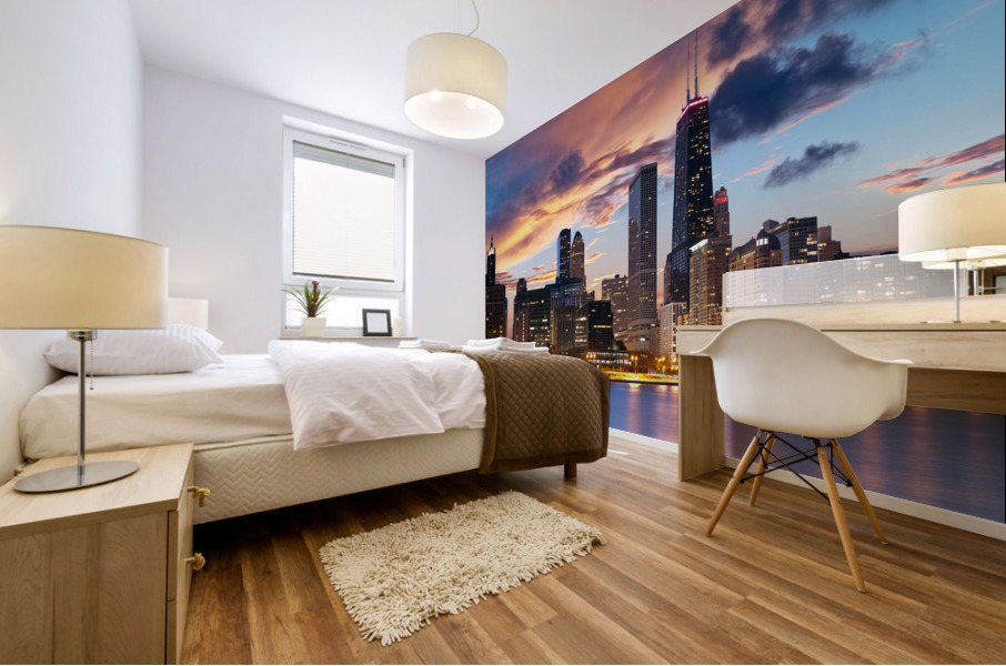  chicago skyline Mural print