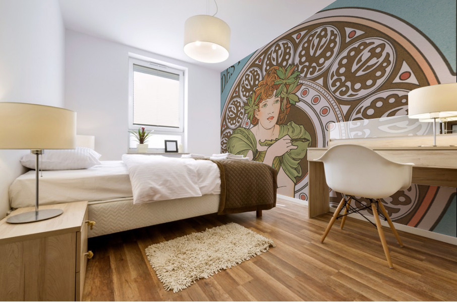 Alfons mucha Mural print