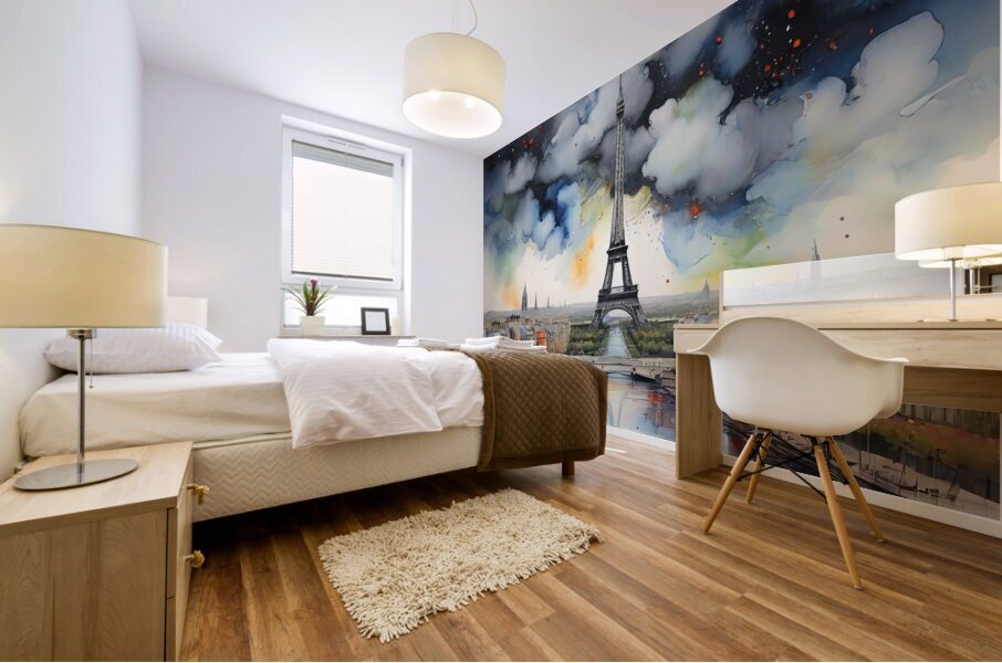 PARIS SKYLINE Mural print
