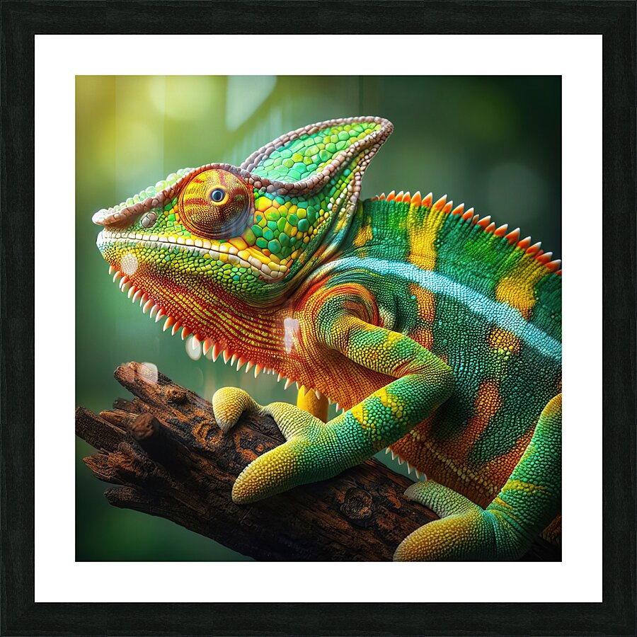 wild chameleon 1 Picture Frame print