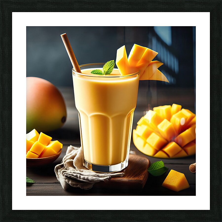 Mango Smoothie 9 Picture Frame print