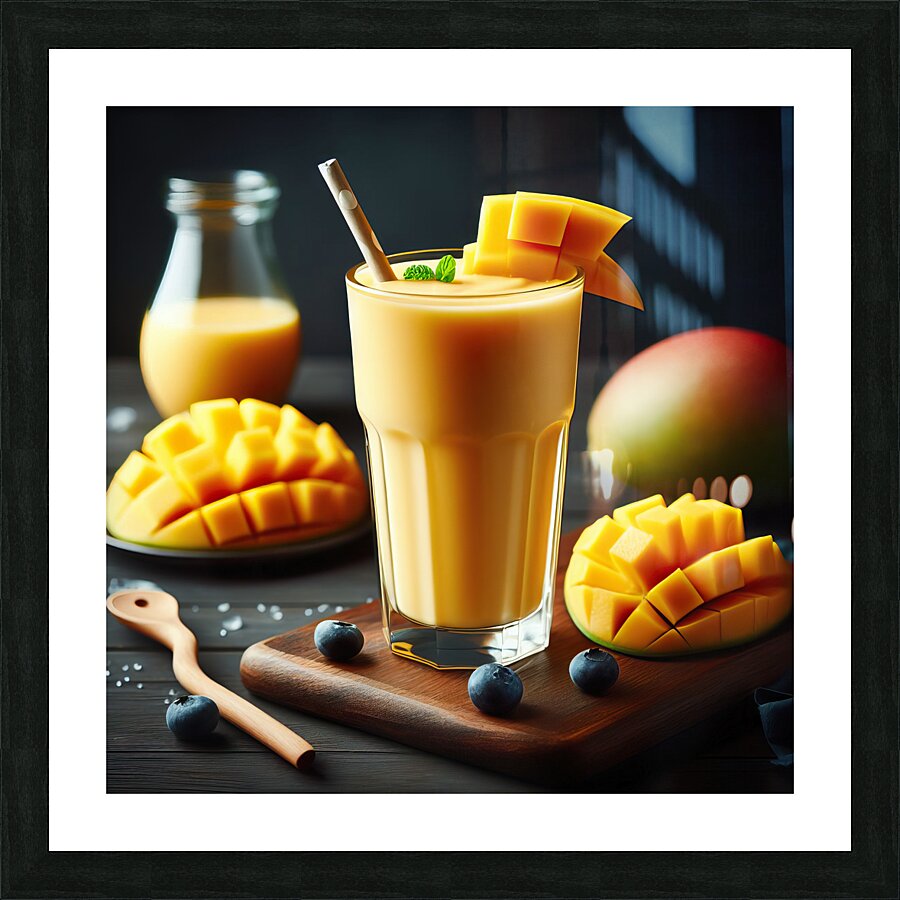 Mango Smoothie 5 Picture Frame print
