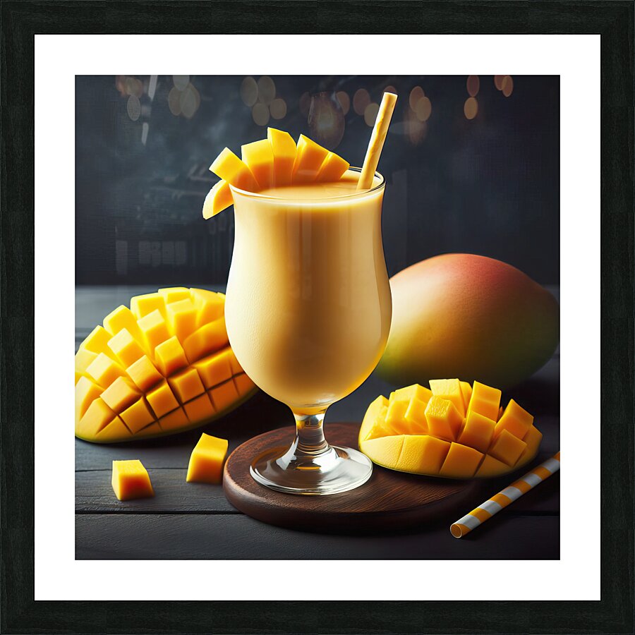 Mango Smoothie 10 Picture Frame print