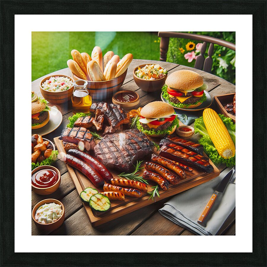 meats to prepare meats for barbecue selection of  1714757311.5066 Picture Frame print