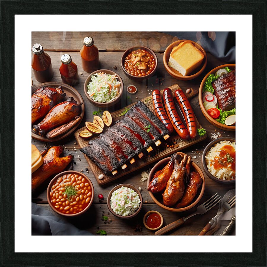 meats to prepare meats for barbecue selection of  1714757294.904 Picture Frame print