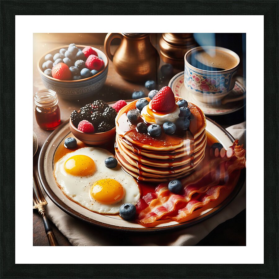 American breakfast 5 Picture Frame print
