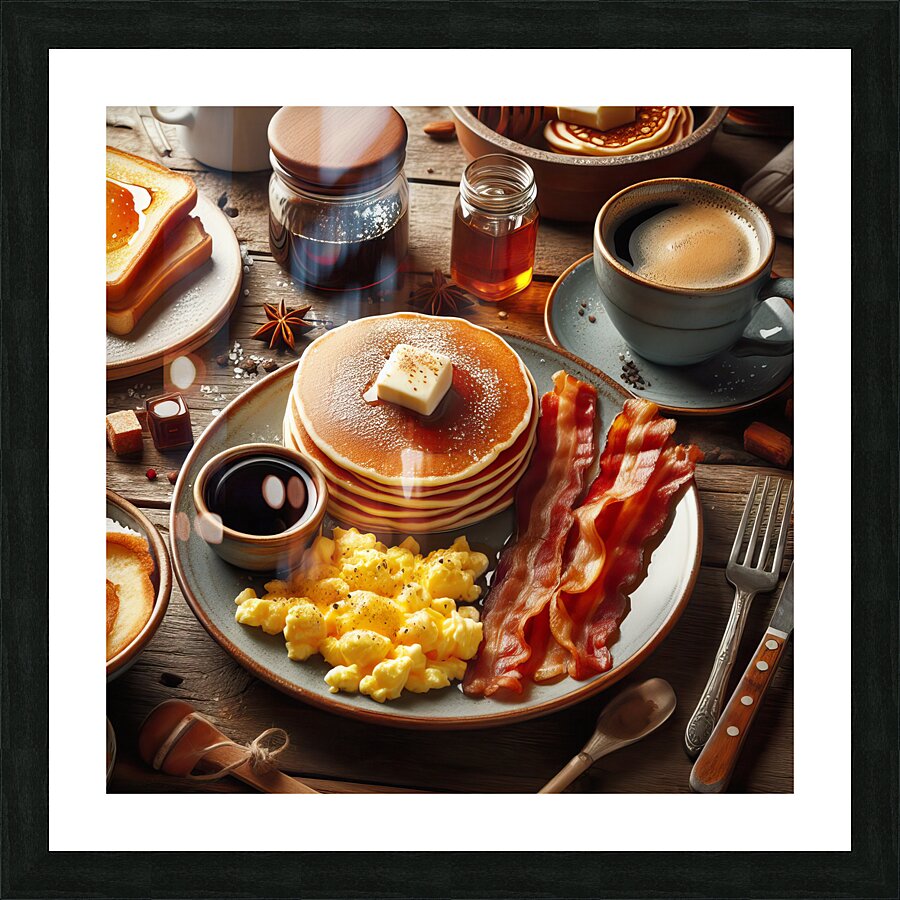 American breakfast 2 Picture Frame print