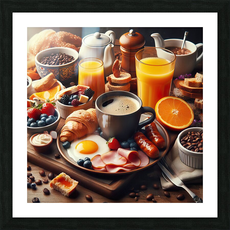American breakfast 14 Picture Frame print