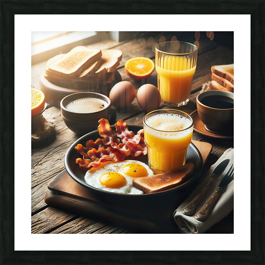 American breakfast 13 Picture Frame print