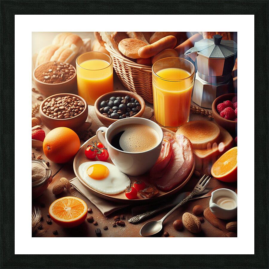 American breakfast 3 Picture Frame print