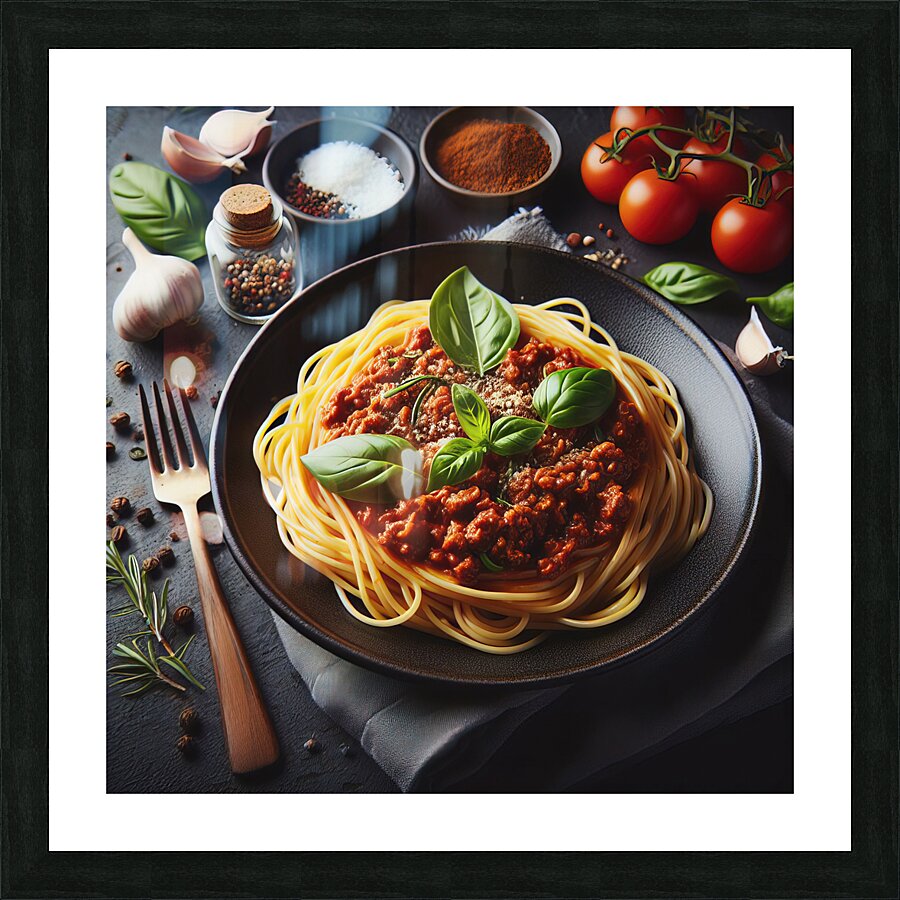 spaguetti bolognesa 3 Picture Frame print
