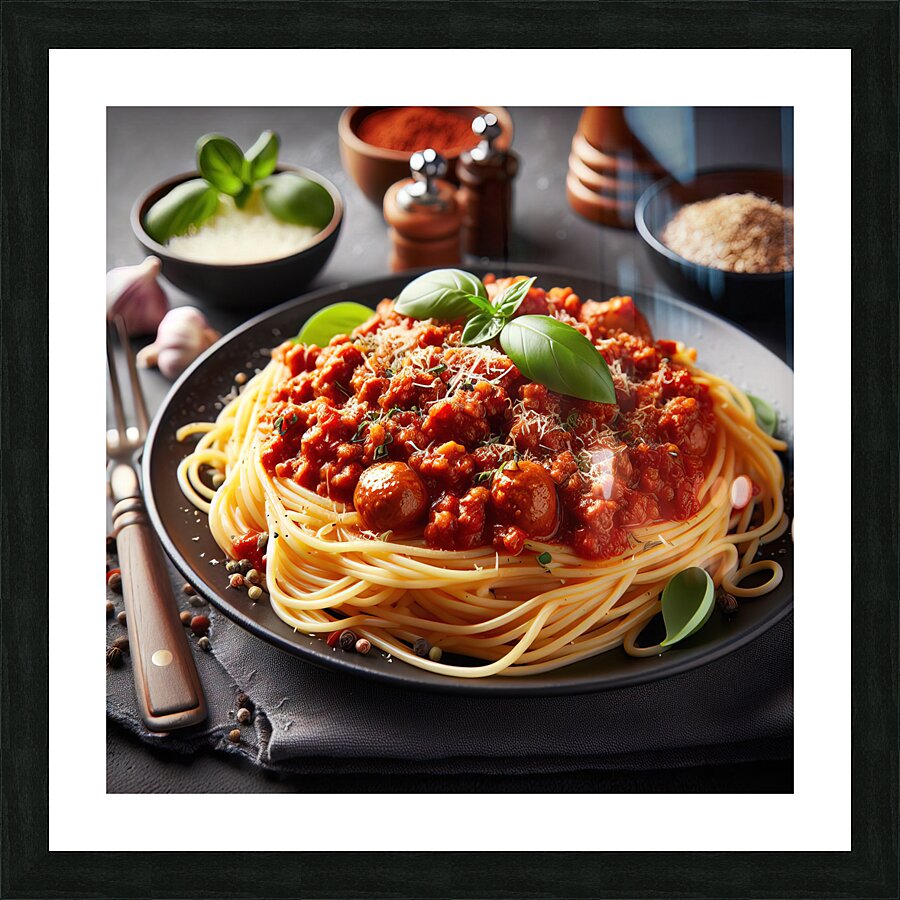 spaguetti bolognesa 13 Picture Frame print