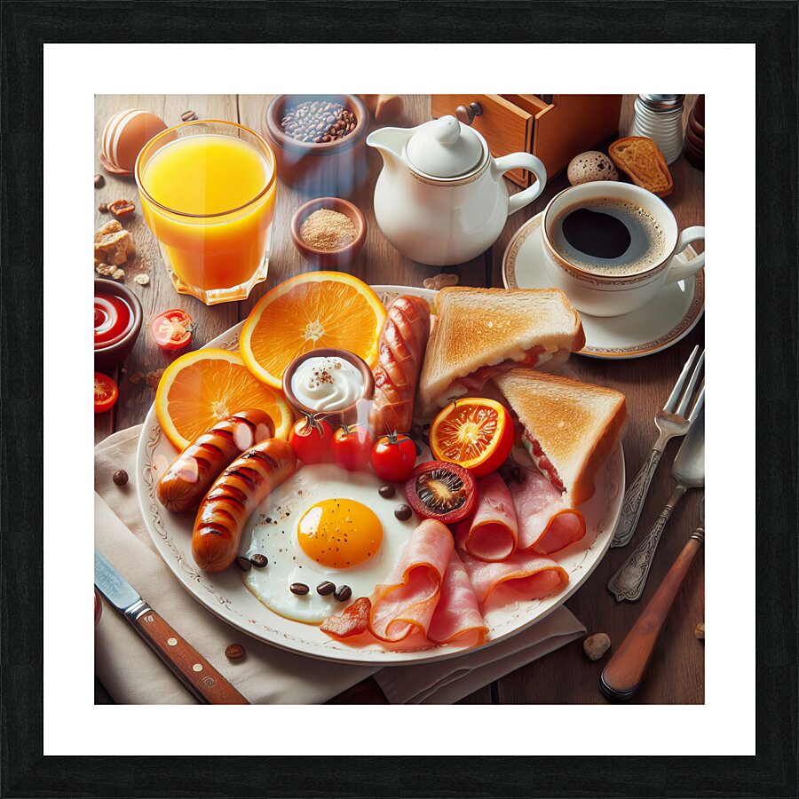English breakfast 14 Picture Frame print
