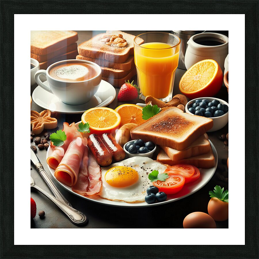 English breakfast 17 Picture Frame print