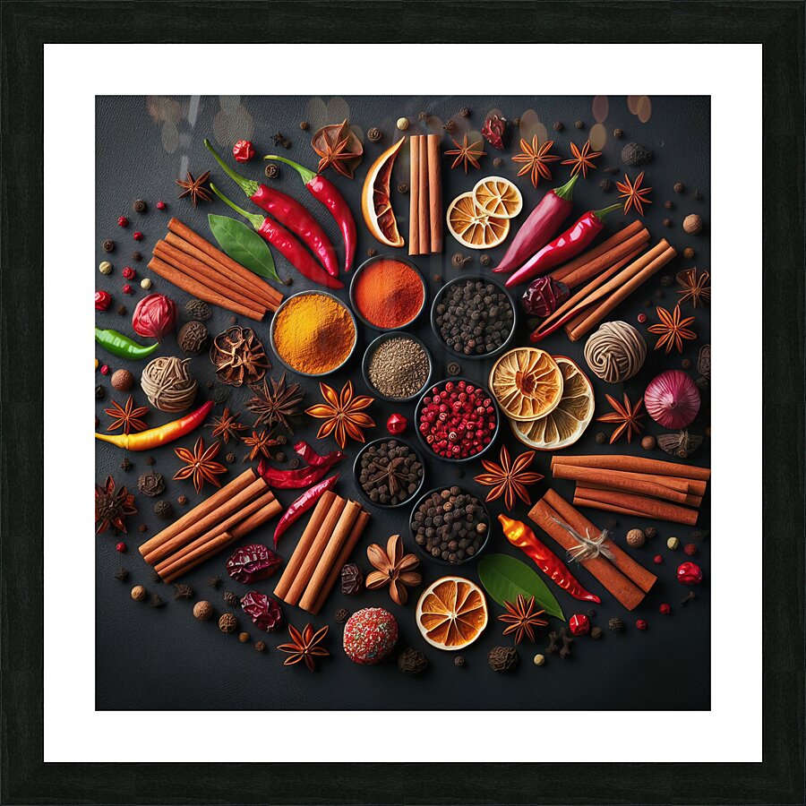 spices table food 15 Picture Frame print