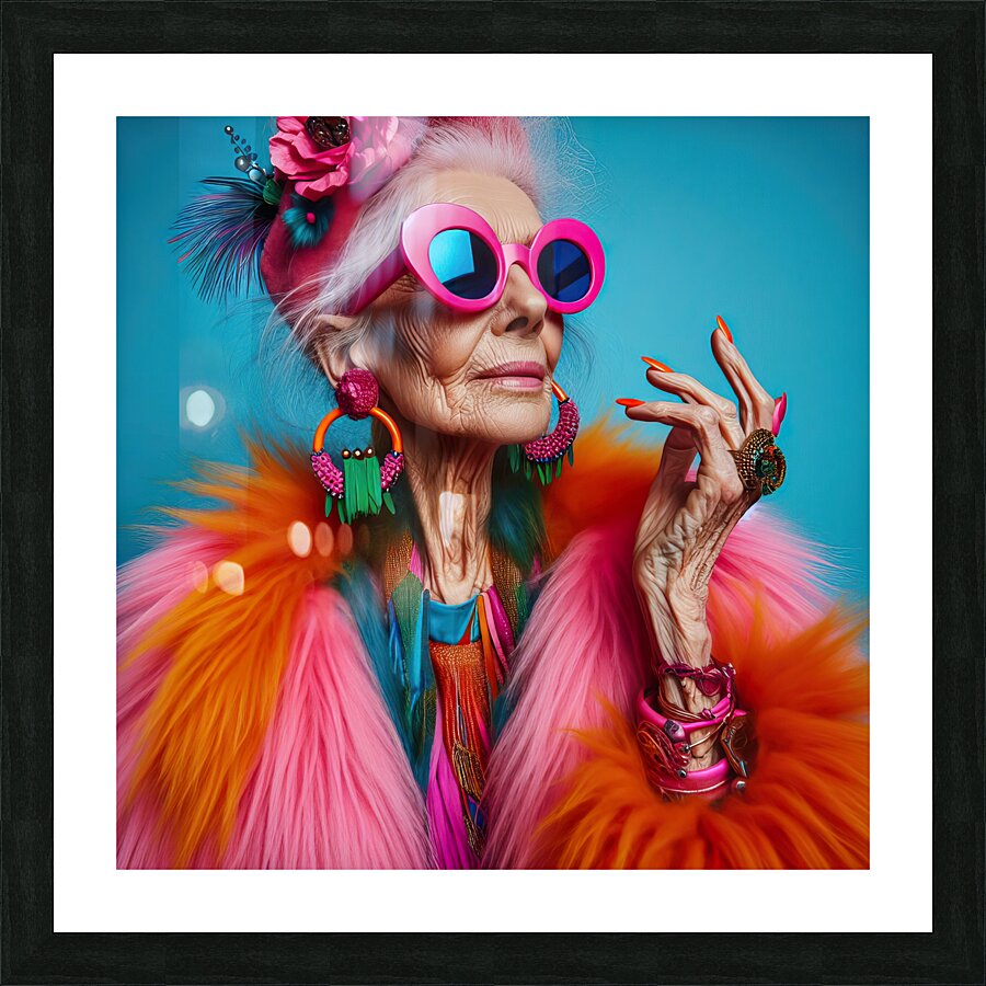 228 Fashion editorial concept. Full length portra Picture Frame print