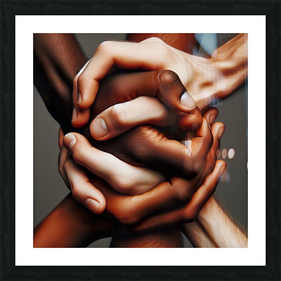 10 Closeup of a business handshake Picture Frame print