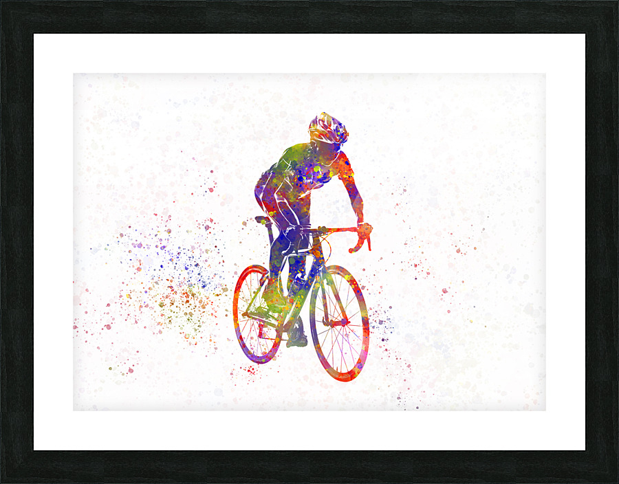 cyclist-bike Picture Frame print