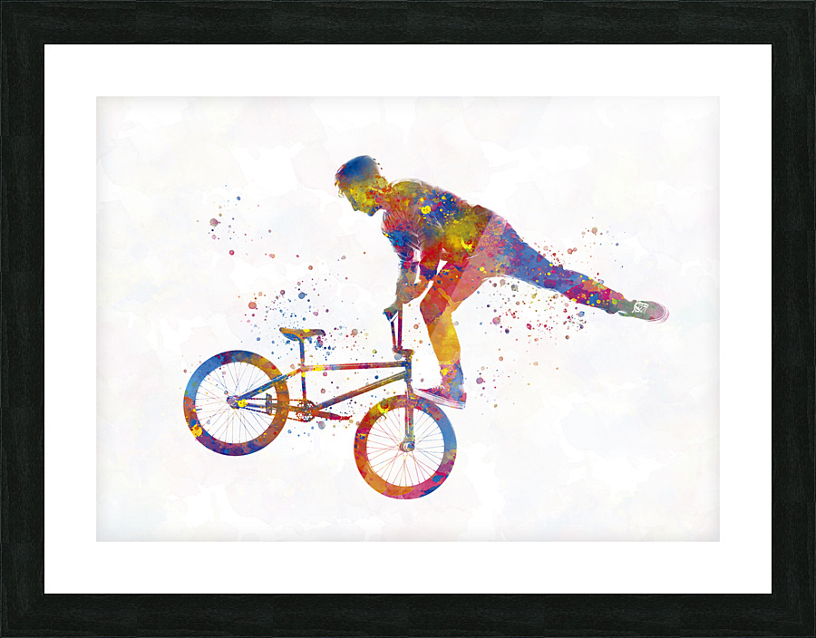 bmx-bike Picture Frame print