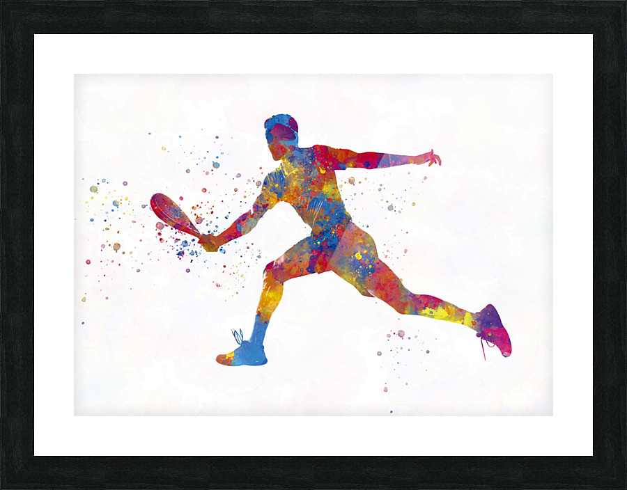 paddle player Picture Frame print