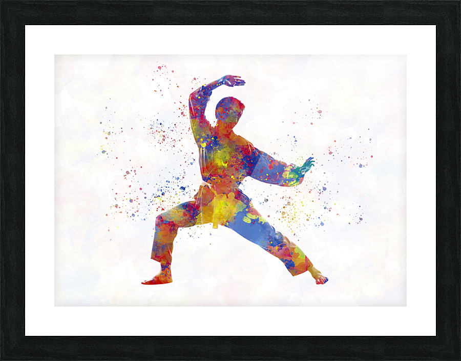 muay thai-karate-boxing Picture Frame print
