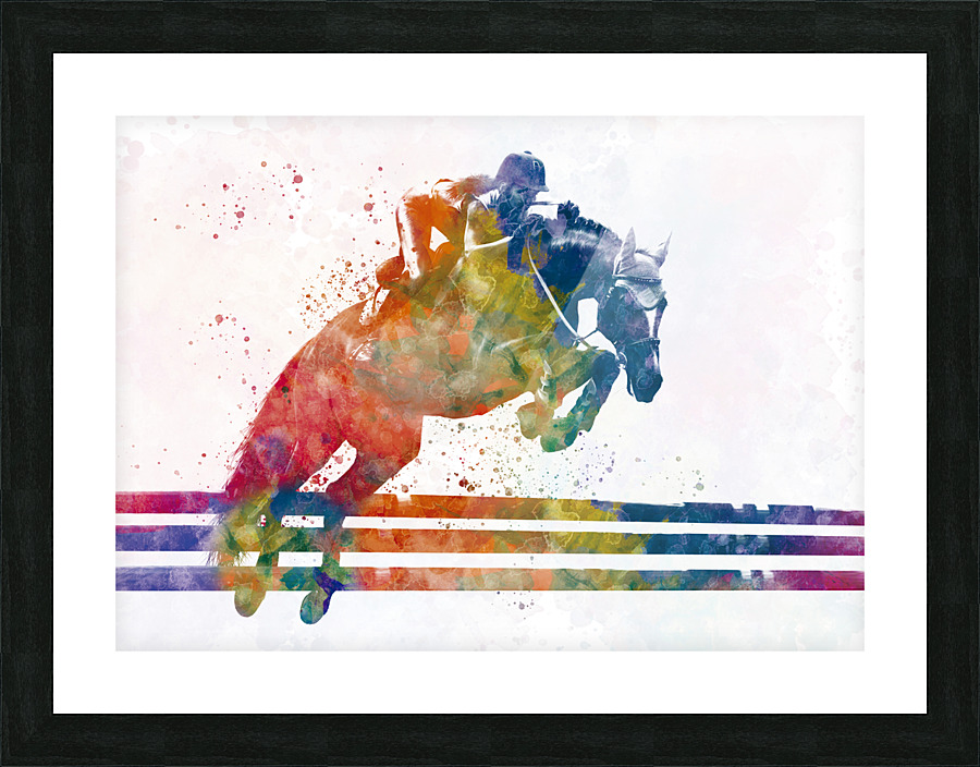 horse-riding Picture Frame print