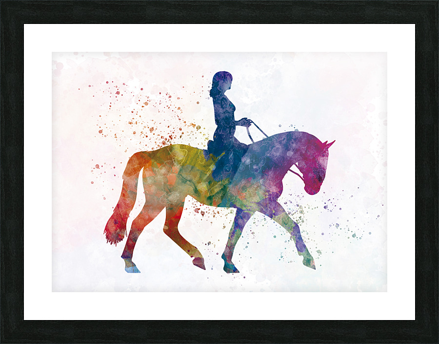horse-riding Picture Frame print