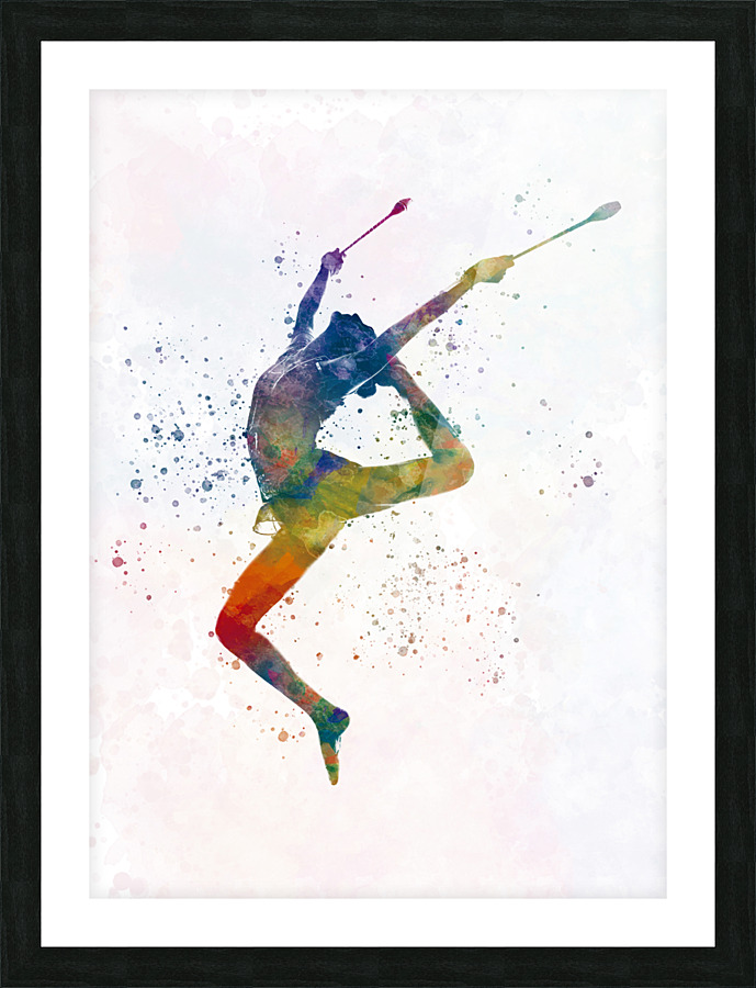rhythmic gymnastics Picture Frame print