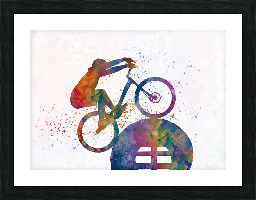 bmx-bike Picture Frame print