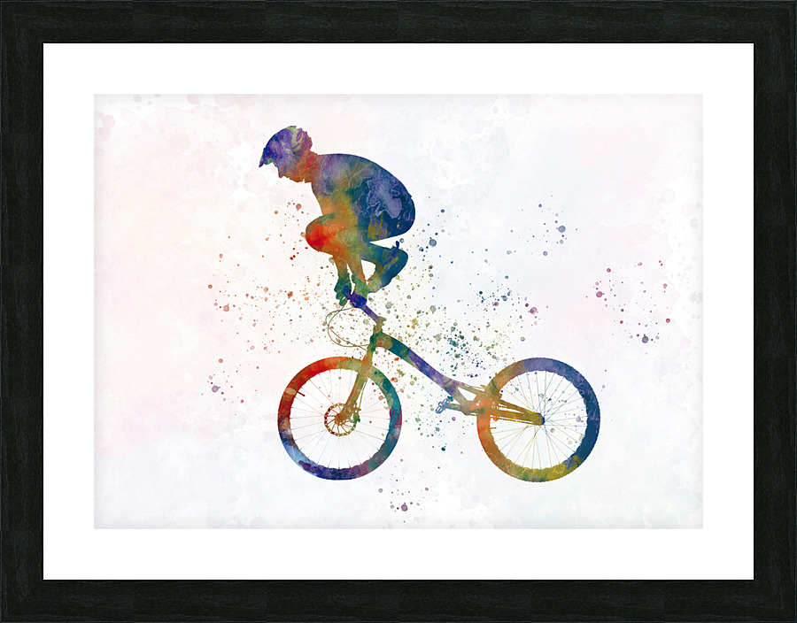 bmx-bike Picture Frame print